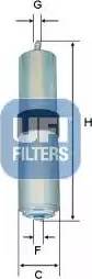 UFI 31.926.00 - Топливный фильтр autospares.lv