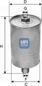 UFI 31.594.00 - Топливный фильтр autospares.lv