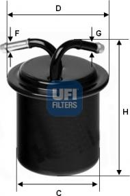 UFI 31.541.00 - Топливный фильтр autospares.lv