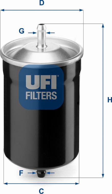 UFI 31.500.00 - Топливный фильтр autospares.lv