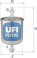 UFI 31.529.00 - Топливный фильтр autospares.lv