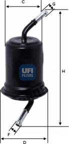 UFI 31.520.00 - Топливный фильтр autospares.lv