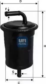 UFI 31.521.00 - Топливный фильтр autospares.lv