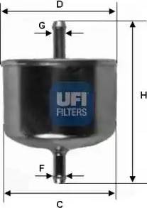 UFI 31.528.00 - Топливный фильтр autospares.lv