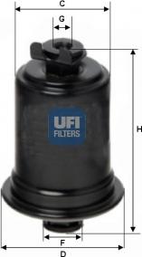 UFI 31.725.00 - Топливный фильтр autospares.lv
