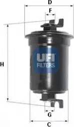 UFI 31.601.00 - Топливный фильтр autospares.lv
