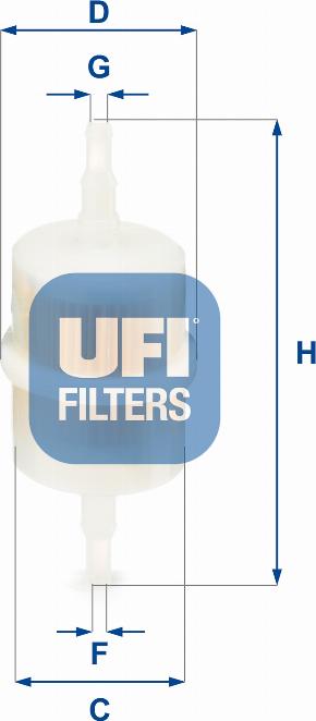 UFI 31.012.00 - Топливный фильтр autospares.lv