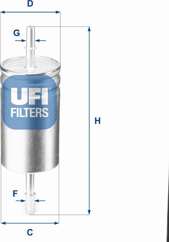 UFI 31.842.00 - Топливный фильтр autospares.lv