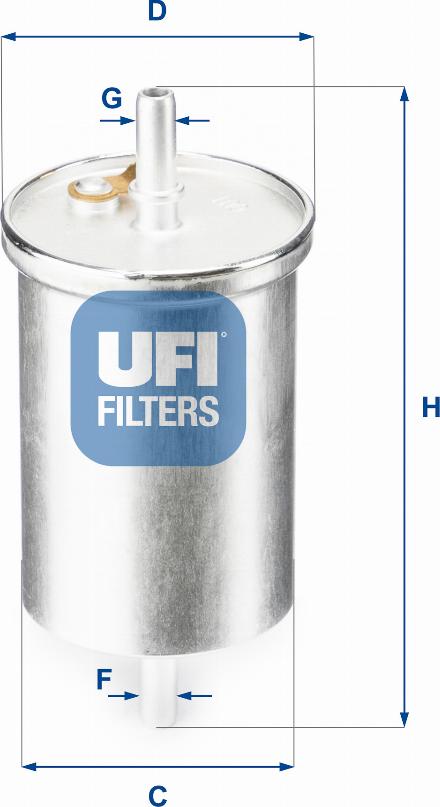 UFI 31.835.00 - Топливный фильтр autospares.lv