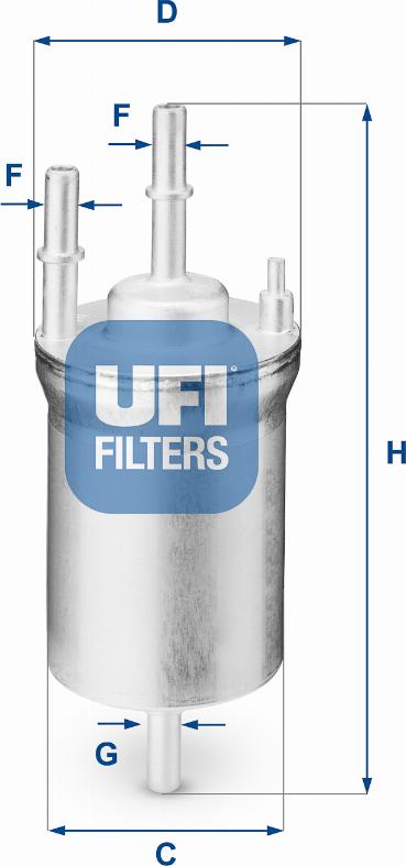 UFI 31.833.00 - Топливный фильтр autospares.lv
