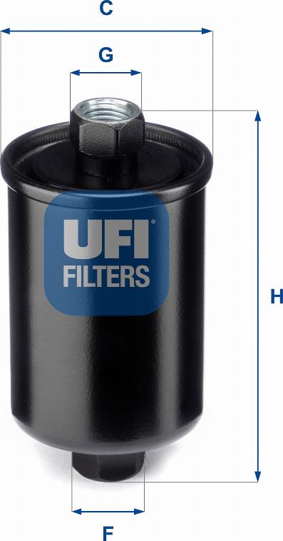 UFI 31.741.00 - Топливный фильтр autospares.lv