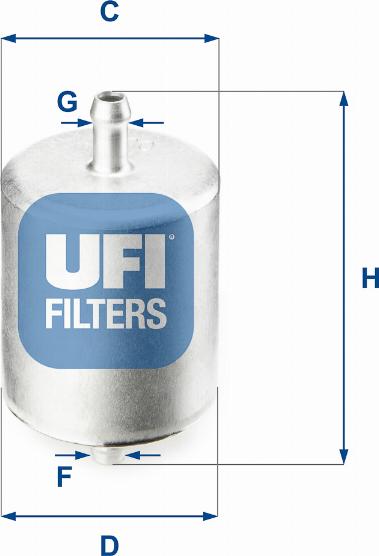 UFI 31.760.00 - Топливный фильтр autospares.lv