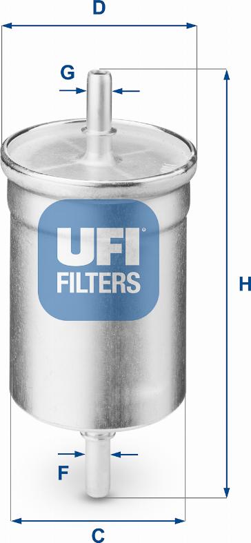 UFI 31.710.00 - Топливный фильтр autospares.lv