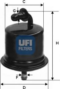 UFI 31.724.00 - Топливный фильтр autospares.lv