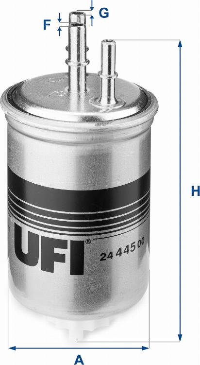 UFI 24.445.00 - Топливный фильтр autospares.lv