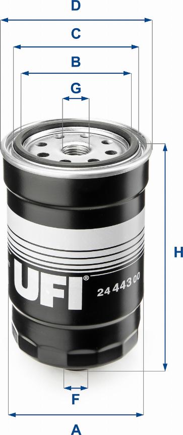 UFI 24.443.00 - Топливный фильтр autospares.lv