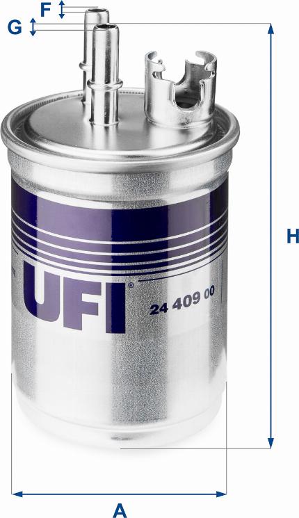 UFI 24.409.00 - Топливный фильтр autospares.lv
