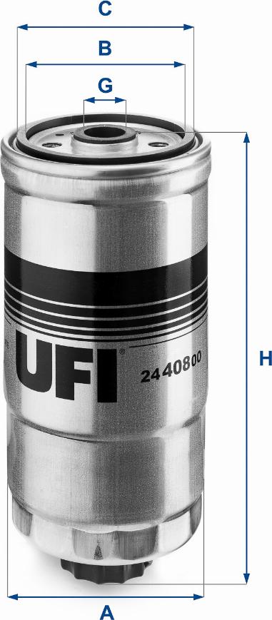 UFI 24.408.00 - Топливный фильтр autospares.lv