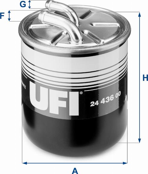 UFI 24.436.00 - Топливный фильтр autospares.lv