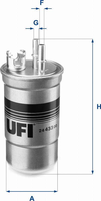 UFI 24.433.00 - Топливный фильтр autospares.lv
