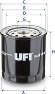UFI 24.519.00 - Топливный фильтр autospares.lv