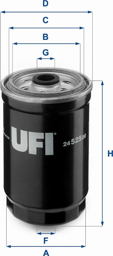 UFI 24.525.00 - Топливный фильтр autospares.lv