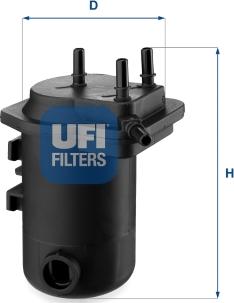 UFI 24.098.00 - Топливный фильтр autospares.lv