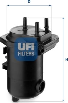UFI 24.014.00 - Топливный фильтр autospares.lv