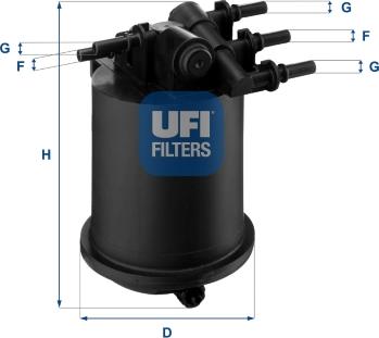 UFI 24.086.00 - Топливный фильтр autospares.lv