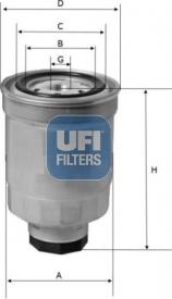 UFI 24.446.01 - Топливный фильтр autospares.lv