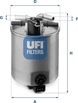 UFI 24.025.01 - Топливный фильтр autospares.lv