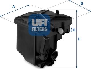 UFI 24.027.00 - Топливный фильтр autospares.lv