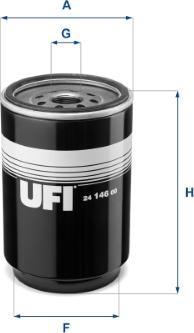 UFI 24.146.00 - Топливный фильтр autospares.lv