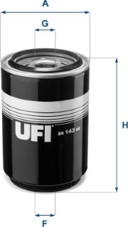 UFI 24.143.00 - Топливный фильтр autospares.lv
