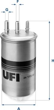 UFI 24.115.00 - Топливный фильтр autospares.lv