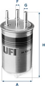 UFI 24.131.00 - Топливный фильтр autospares.lv