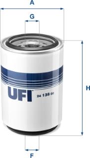 UFI 24.138.00 - Топливный фильтр autospares.lv