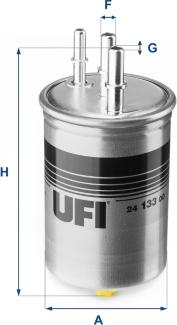 UFI 24.133.00 - Топливный фильтр autospares.lv