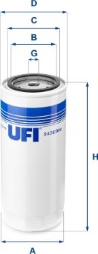 UFI 24.309.00 - Топливный фильтр autospares.lv