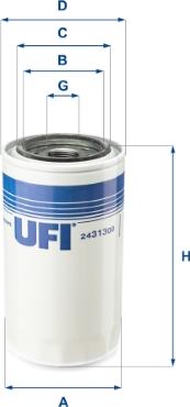 UFI 24.313.00 - Топливный фильтр autospares.lv