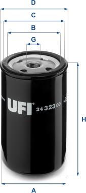 UFI 24.323.00 - Топливный фильтр autospares.lv