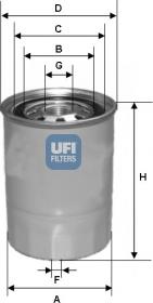UFI 24.339.00 - Топливный фильтр autospares.lv