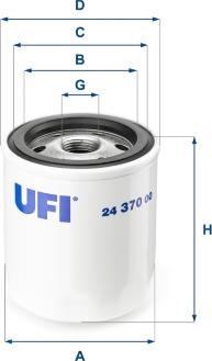 UFI 24.370.00 - Топливный фильтр autospares.lv