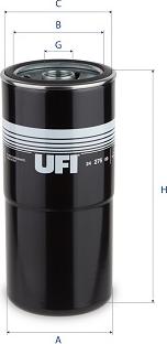 UFI 24.276.00 - Топливный фильтр autospares.lv