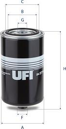 UFI 24.277.00 - Топливный фильтр autospares.lv