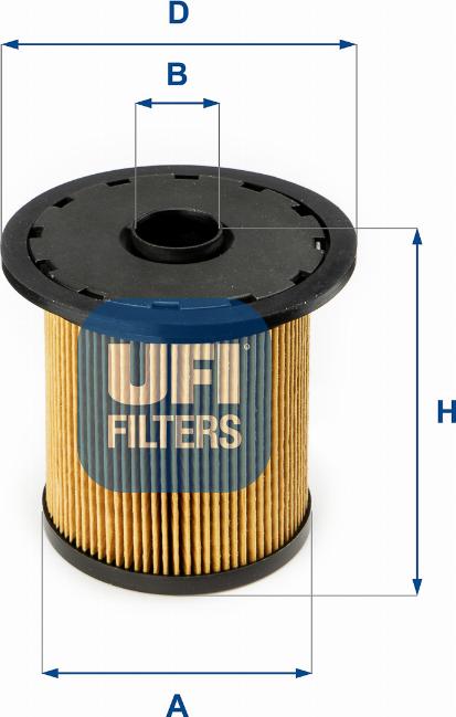 UFI 26.690.00 - Топливный фильтр autospares.lv