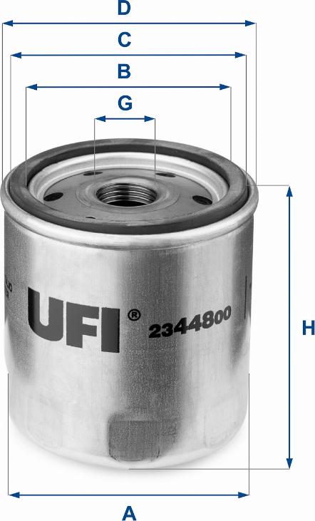 UFI 23.448.00 - Масляный фильтр autospares.lv