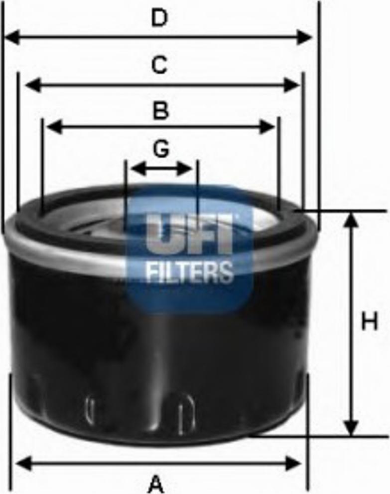 UFI 23.171.01 - Масляный фильтр autospares.lv