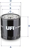 UFI 23.721.00 - Масляный фильтр autospares.lv