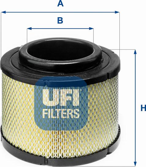 UFI 27.B90.00 - Воздушный фильтр, двигатель autospares.lv